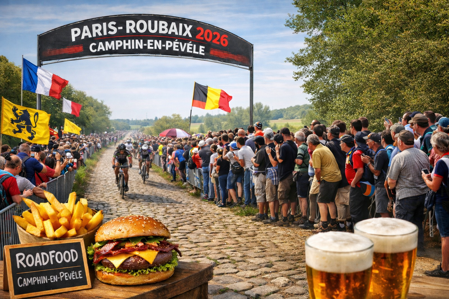 Paris-Roubaix 2026 : retrouvez RoadFood à Camphin-en-Pévèle au cœur des pavés !